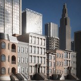 摩天大楼建筑物城市街道楼房3D模型Kitbash3d - Every City
