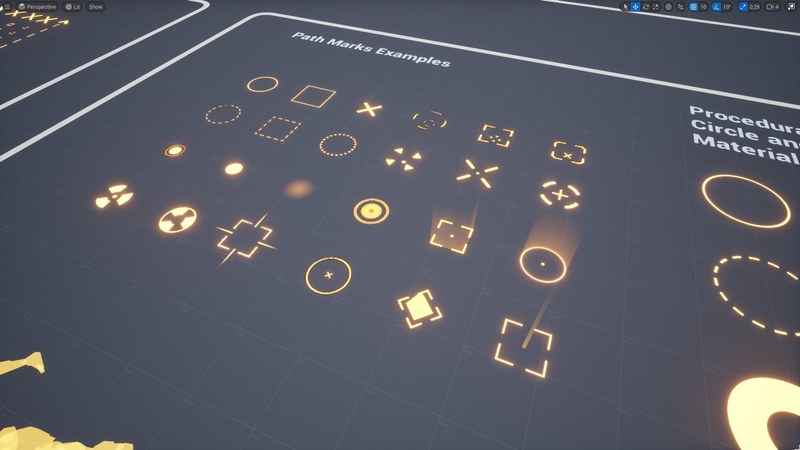 CG牛人资源网—虚幻引擎【UE4/5】路径追踪器工具包样条线路径运动指示光效蓝图资产-Path Tracer Toolkit