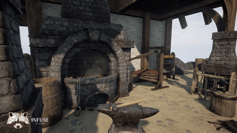 CG牛人资源网—UE4ue5开发引擎资产 铁匠锻造炉 Blacksmith Forge