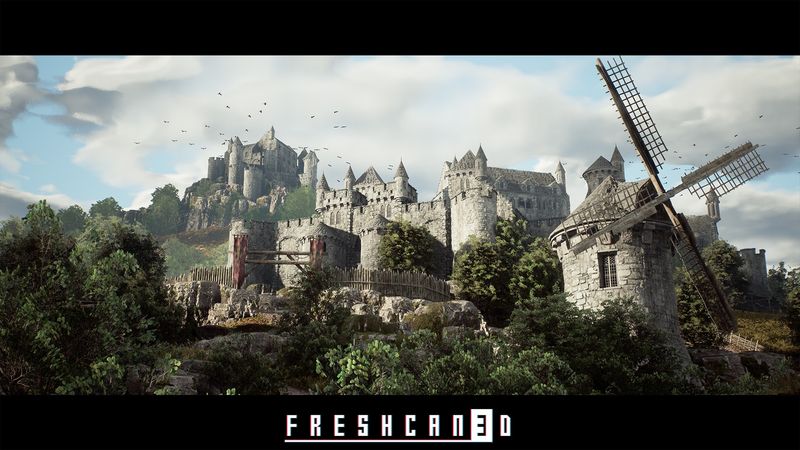 CG牛人资源网—UE4ue5模块化中世纪环境资产-Modular Medieval Environment