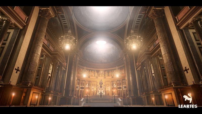 CG牛人资源网—UE4ue5教堂内部场景环境资产-Church/ Cathedral Interior Environment