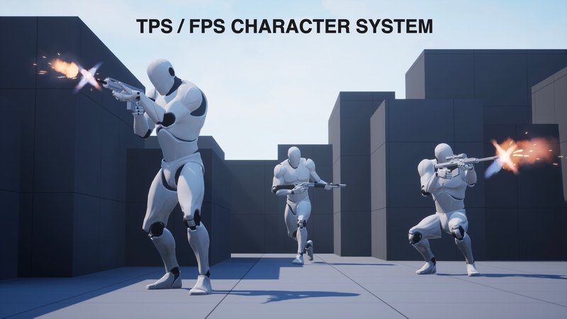 CG牛人资源网—【UE5插件】FPS角色系统插件-TPS – FPS Character System