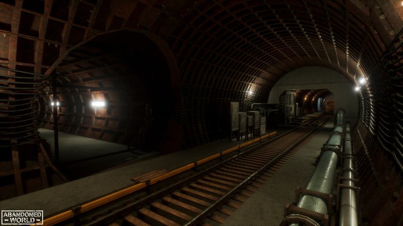 CG牛人资源网—UE4ue5价值64.99美刀的UE4模块化地铁隧道 Modular Subway Tunnels