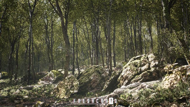 【UE4/5】四季橡树森林树木资产程序橡树林-Procedural Oak Forest