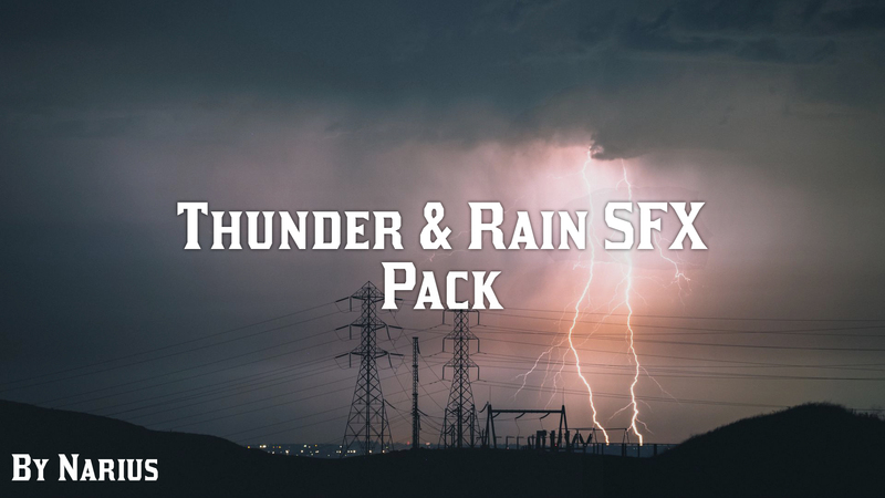 雷霆与雨特效包Thunder & Rain SFX Pack