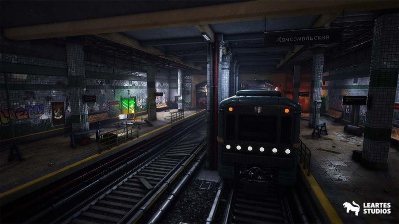 虚幻引擎ue地铁站环境UE4 Subway Station Environment Subway