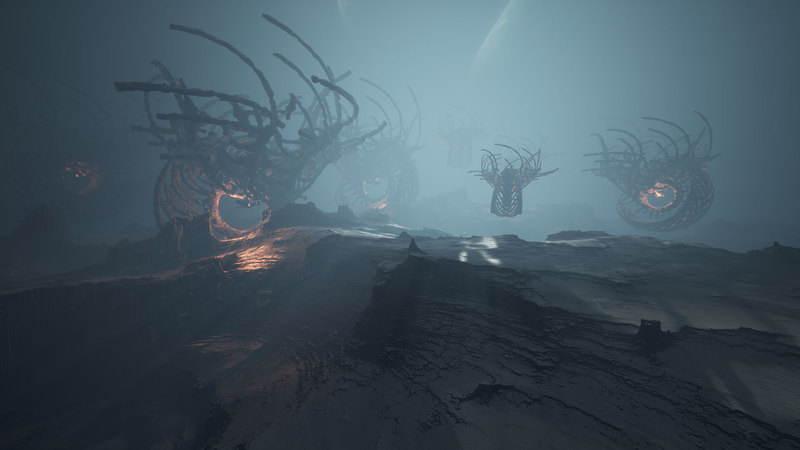 【UE45】科幻外星球遗迹场景精英景观：分形外星人资产-Elite Landscapes Fractal Alien