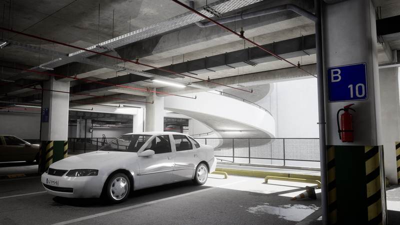 CG牛人资源网—【UE4.26】Parking Garage停车场资源包