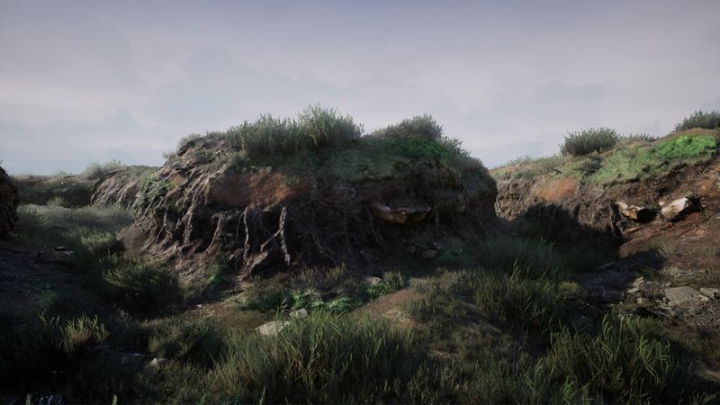 【UE45】写实岩石山脉地形环境资产-Cliff Faces 2