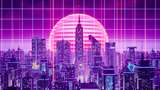 【UE4/5】赛博朋克风霓虹城市资产霓虹城 - 合成波-Neon City – Synthwave  ​