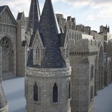 暗黑史诗般哥特式城堡建筑3D模型 Kitbash3D – Gothic