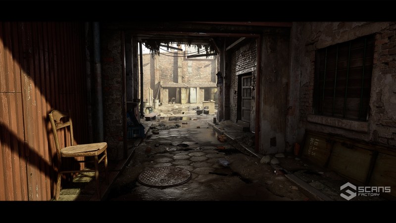 CG牛人资源网—【UE4/5】大门后院模块化扫描后院场景资产-[SCANS] Gate Backyard