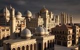 中东地区楼房建筑场景3D模型Kitbash3D-Middle East