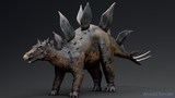 【UE5】带动画侏罗纪剑龙恐龙资产-Stegosaurus