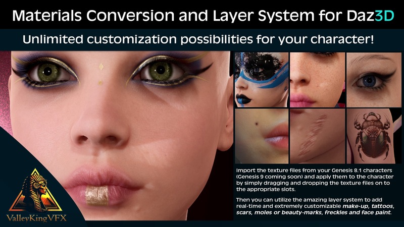 【UE5插件】Daz3D 导入材质转换和图层系统插件Materials Conversion and Layer System for Daz3D Imports