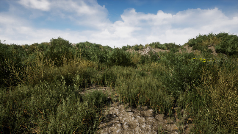 【UE4】浅色植物 Light Foliage