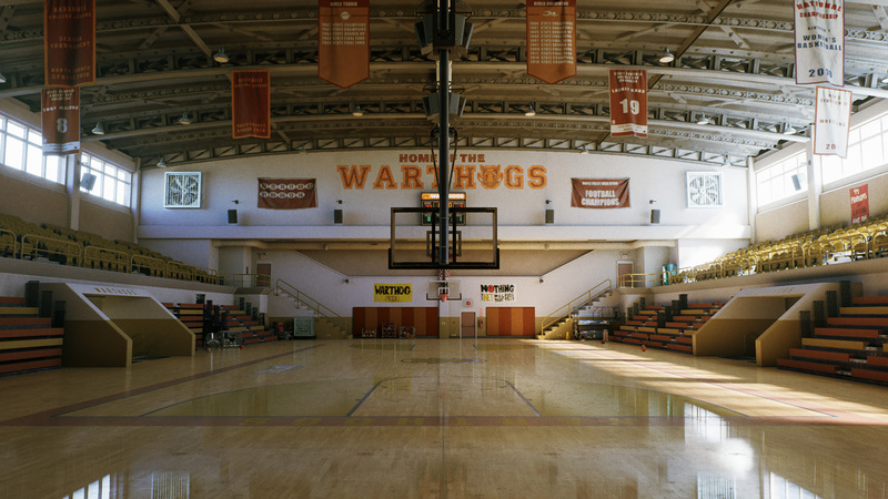 CG牛人资源网—UE4ue5开发引擎资产 篮球场体育馆 High School Basketball Gym