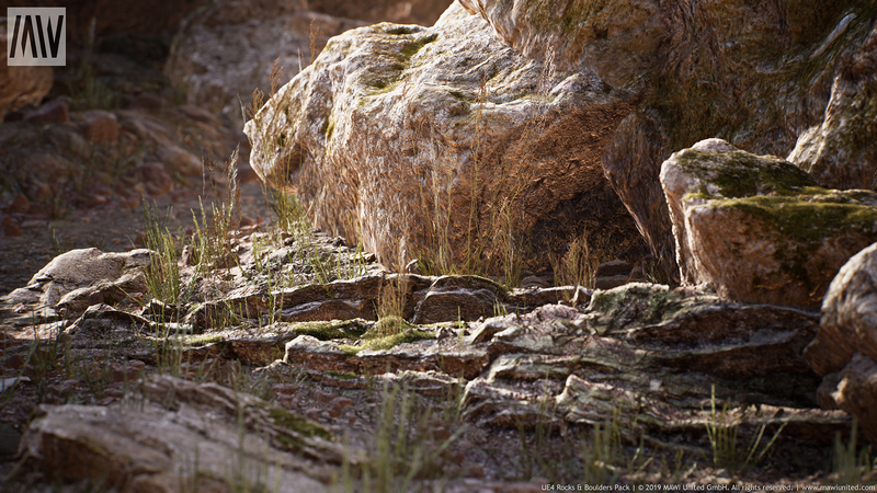 【UE4】岩石和巨石 MW Rocks and Boulders