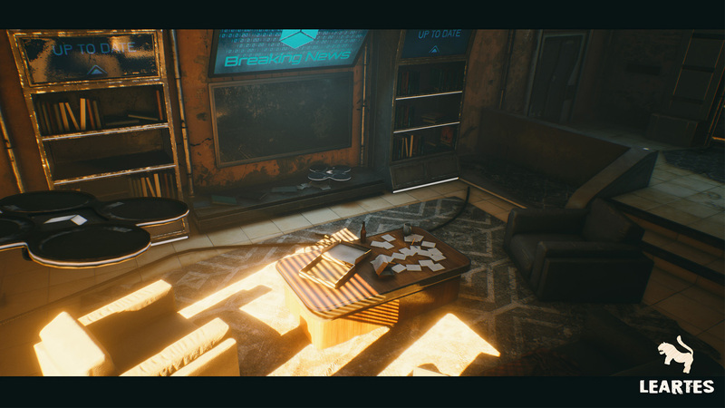 【UE4/5】赛博朋克公寓场景资产赛博朋克 / 科幻 公寓 室内环境 基巴什-Sci – Fi Apartment Interior Environment