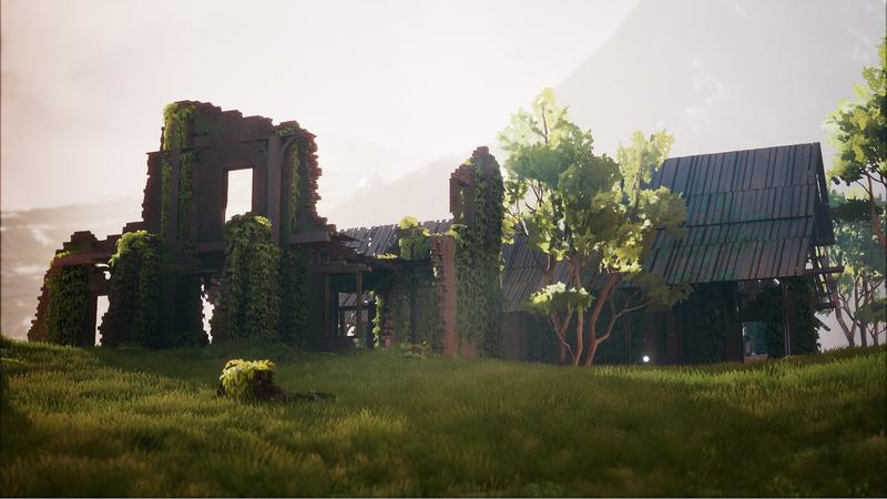 CG牛人资源网—【UE4】模块化杂草丛生的村庄建筑 Modular Overgrown Village Buildings