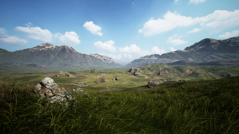 虚幻引擎ue4草原包Brushify - Grasslands Pack