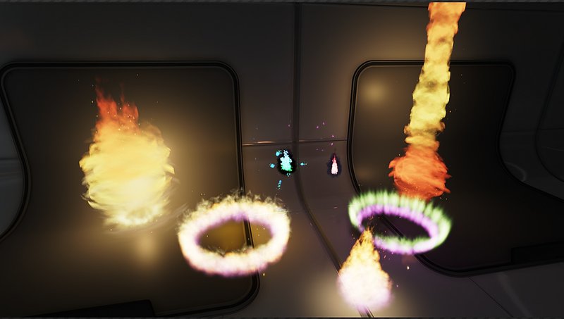 【UE45】科幻技能光环粒子高清粒子包资产-HD Particle Pack