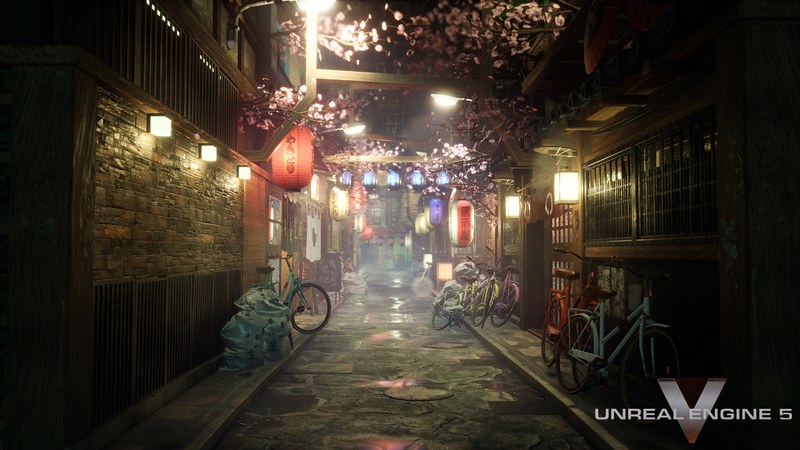 虚幻引擎日本小巷环境包A Japanese alley environment pack