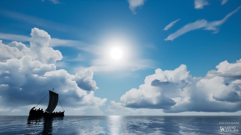CG牛人资源网—【UE4.26】云与天空 - 风格化Clouds & Skies - Stylized