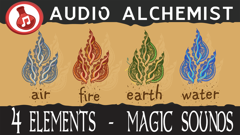 4 种元素 - 魔法声音（空气、火、土、水）4 Elements - Magic Sounds (Air, Fire, Earth, Water)