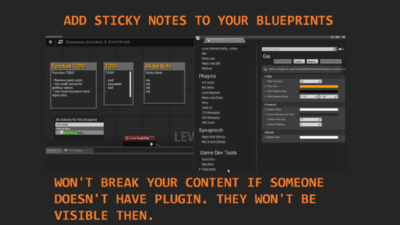 虚幻引擎插件Blueprint Sticky Notes 427蓝图便笺