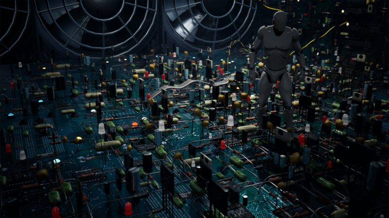 CG牛人资源网—虚幻引擎【UE4/5】中央处理器内部世界场景资产-Cpu World