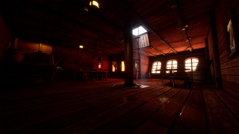 CG牛人资源网—【UE4】海盗船舱 Pirate Ship Cabin