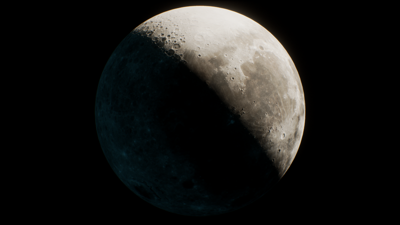 【UE45】逼真的月亮资产-Realistic Moon