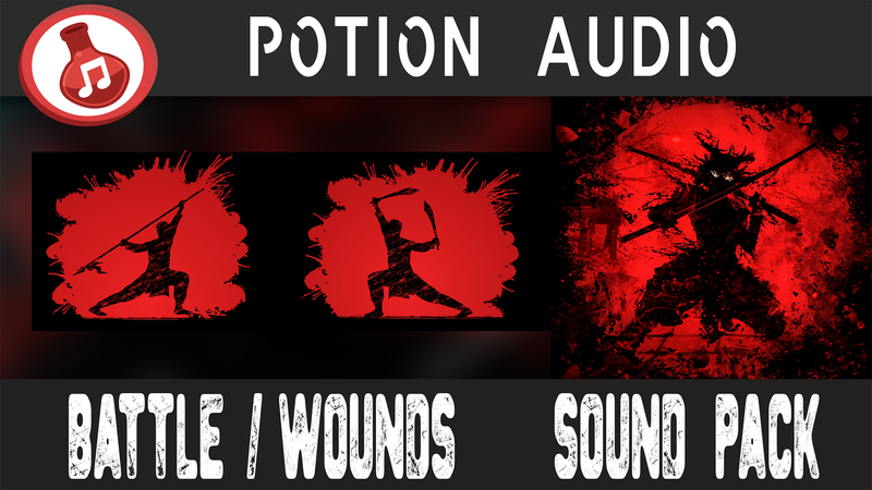 100 种针对伤口和血液的高品质音效Battle & Wounds Sound Pack