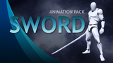 【UE5】人物格斗刀剑动作剑动画包资产-Sword Animation Pack