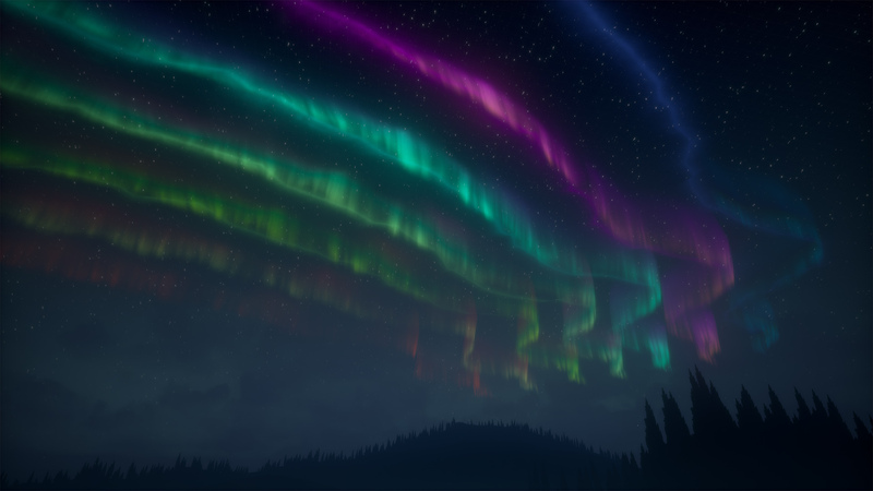 Aurora Borealis北极光特效虚幻引擎