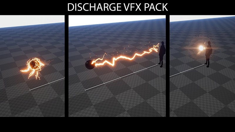 Electrical Discharge VFX Pack电放电视觉特效包虚幻引擎