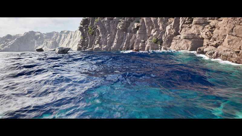 UE5用于渲染过场动画的海洋系统资产-Ocean System for Rendered Cinematics