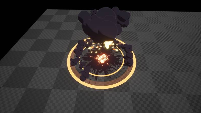 Cartoony Impact - Stylized Particle Simulation #1卡通影响 - 风格化粒子模拟 #1虚幻引擎