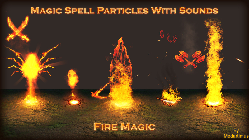 Magic Fire Spells with Sounds带声音的魔法火焰法术